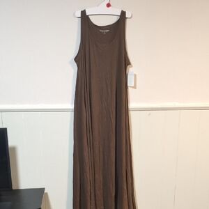 Soft Surroundings Chocolate Maxi Dress
